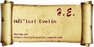 Hölczl Evelin névjegykártya