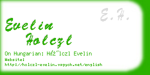 evelin holczl business card